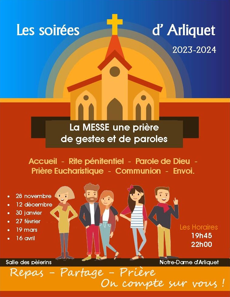 Les mercredis d'Arliquet 2021-2022,Repas-partage-prière, 10 janvier 2023 de 19h45 à 22h