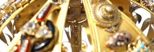 détail de la couronne de Notre Dame d'Arliquet