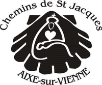 tampon pour credential du chemin de St Jacques du passage à Aixe-sur-Vienne